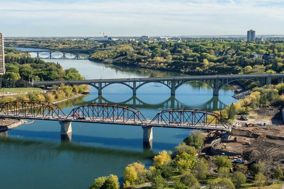 Jardeg Bridge construction